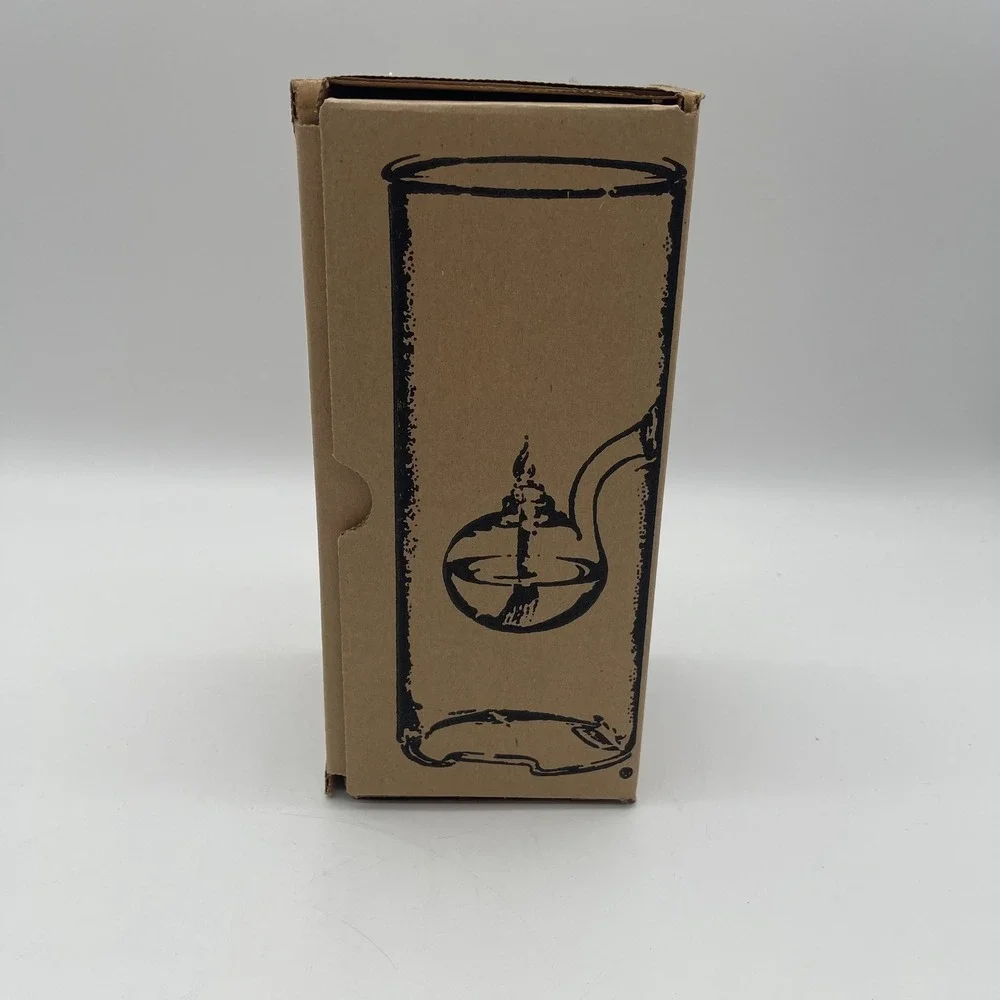 Wolfard Glassblowing Co 9 Inch Handblown Glass Oil Lamp with Box & Instructions